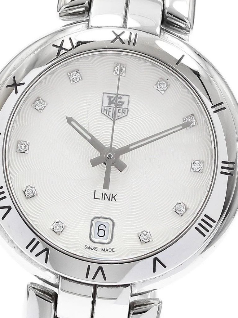 Tag Heuer Link Wat1311 11p Diamond Silver Dial Quartz Ladies Watch917173
